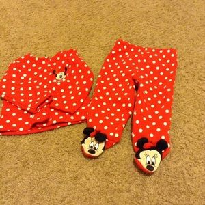 Minnie Shirt & Footed Pants